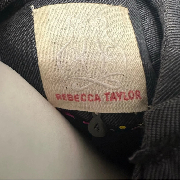 Rebecca Taylor Blazer ,Ladies Suit Jacket Top Size 4,charcoal ruffle - Picture 3 of 4